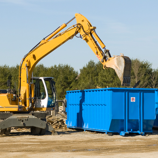 what happens if the residential dumpster is damaged or stolen during rental in Clinton OH